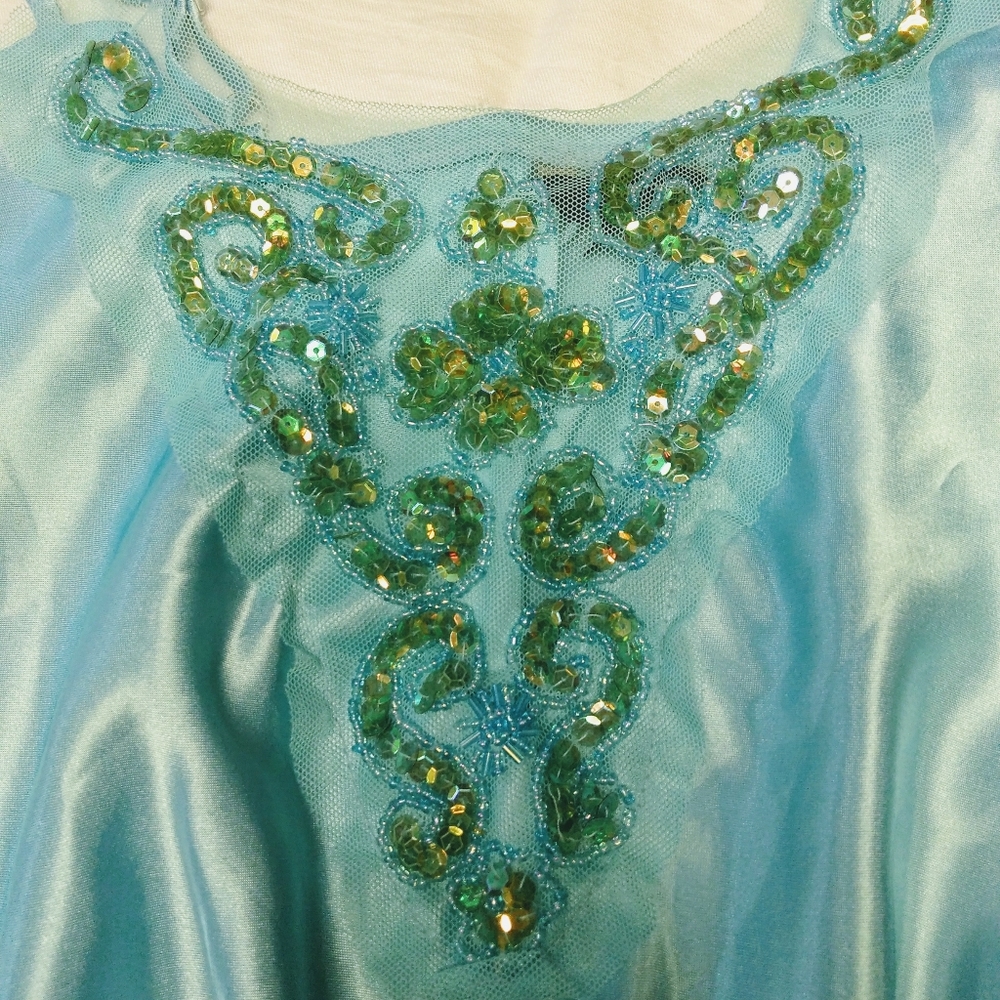 Zino satin blue top - Picture 3 of 3